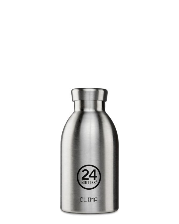 24Bottles Clima 330ml - Brushed Steel