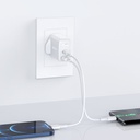 AceFast Fast Charger Wall Charger A8 PD 32W 1xUSB-C + 1xUSB-A - White