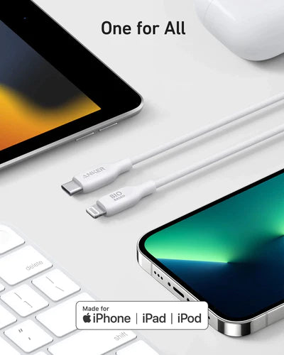 Anker 542 USB-C to Lightning Bio - Based 1.8m/6ft - White