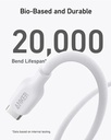 Anker 542 USB-C to Lightning Cable Bio - Based 0.9m/3ft - White