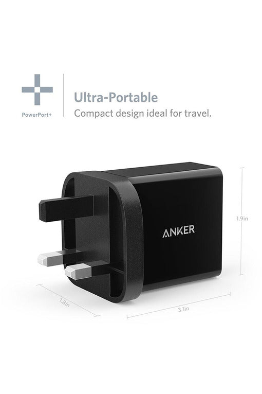 Anker PowerPort + 1 with Quick Charger 3.0 Premium USB Wall Charger - Black