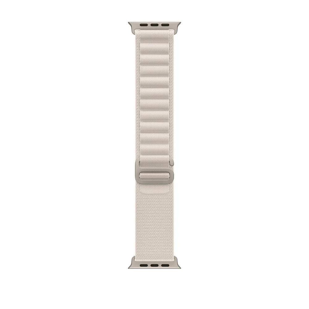 Apple Watch 49mm Starlight Alpine Loop - Medium