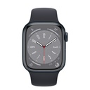 Apple Watch Series 8 GPS 41mm Midnight Aluminium Case with Midnight Sport Band - Regular