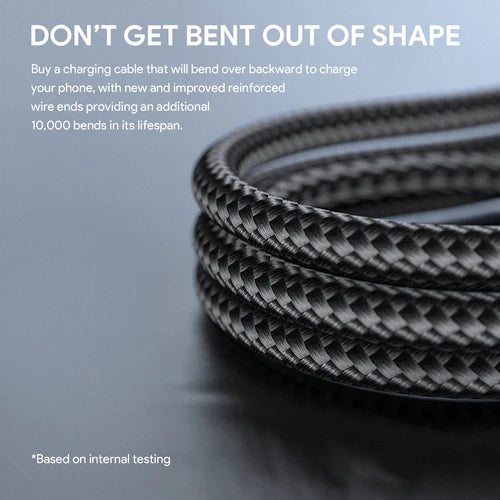Aukey Circlet AC Nylon braided USB-A to USB-C Cable 0.9m - Black