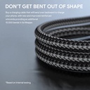 Aukey Circlet AC Nylon braided USB-A to USB-C Cable 0.9m - Black