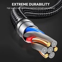 Aukey Circlet AC Nylon braided USB-A to USB-C Cable 0.9m - Black