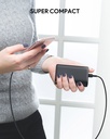 Aukey Essential 15,000mAh 3-Port Power Bank with 30W PD - Black