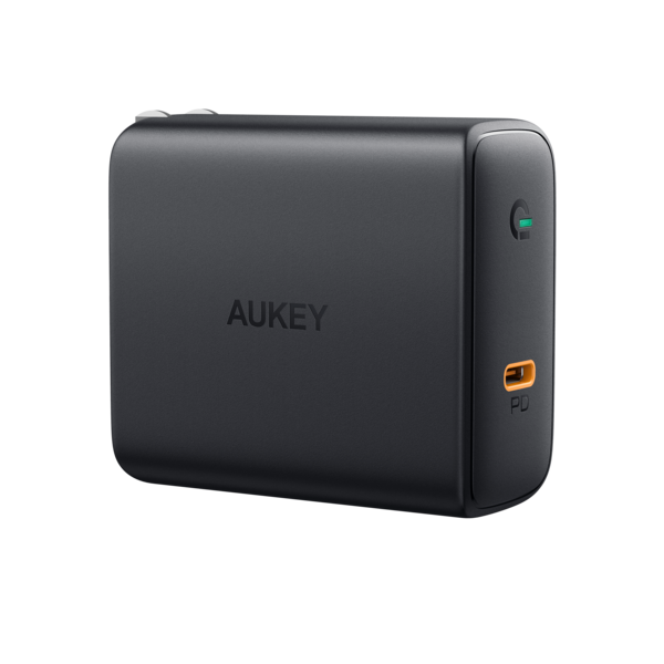 Aukey Focus 60W USB-C PD Charger with GaN Power Tech - Black