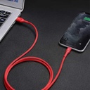 Aukey MFI USB-ATo Lightning Kevlar Cable - 2 Meter - Red