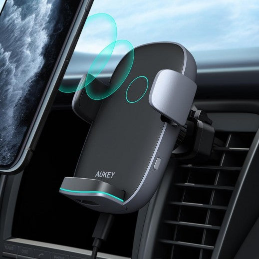 Aukey Wireless Car Charger Phone Mount