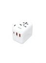 Blupebble Passport 3.1 World Travel Adapter with PD 20W + 1USB-C + 2 USB-A - White