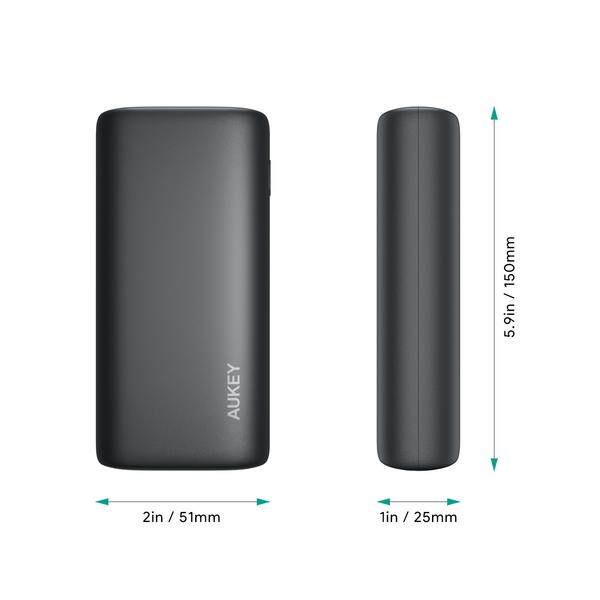 Bundle Aukey Sprint Go Mini 10000mAh PD Power Bank + USB-C To Lightning Cable