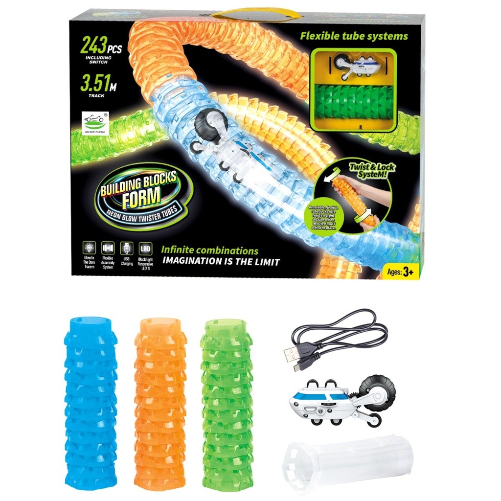 Car Race Track Set - 243 Piece