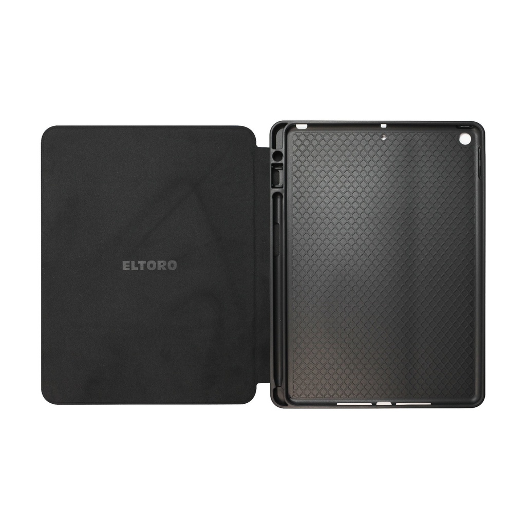 Eltoro Silicon Book Case for iPad 9 10.2-inch - Black