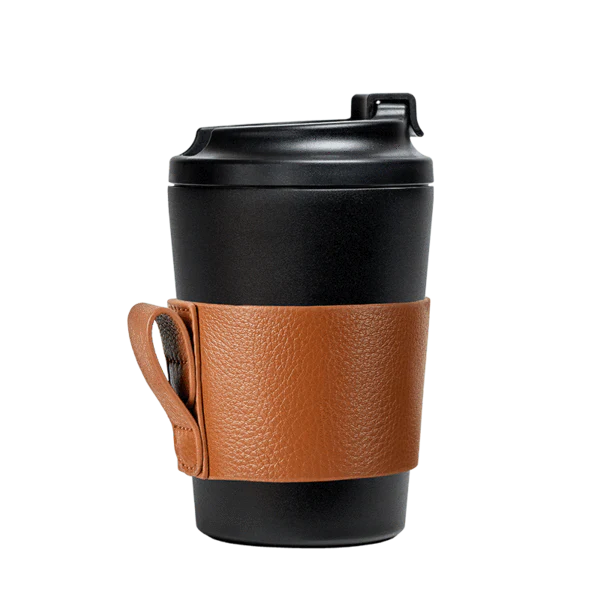 Fressko Bino Leather Sleeve for 260ml - Tan