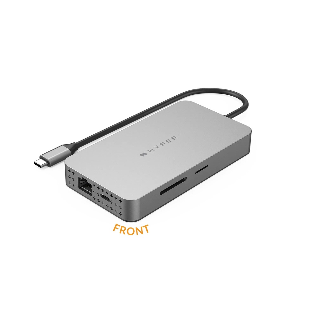 HyperDrive Dual 4K HDMI 10-in-1 USB-C Hub For M1/M2 MacBooks