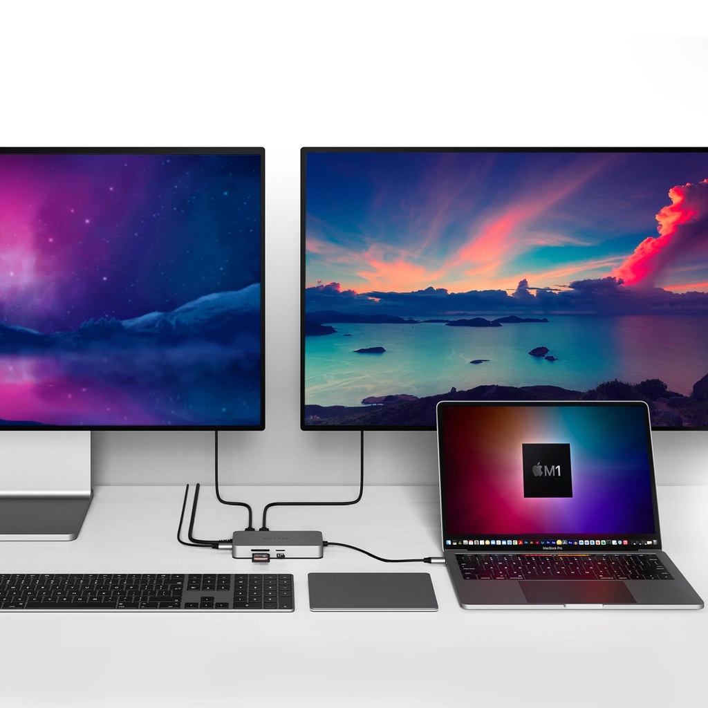 HyperDrive Dual 4K HDMI 10-in-1 USB-C Hub For M1/M2 MacBooks