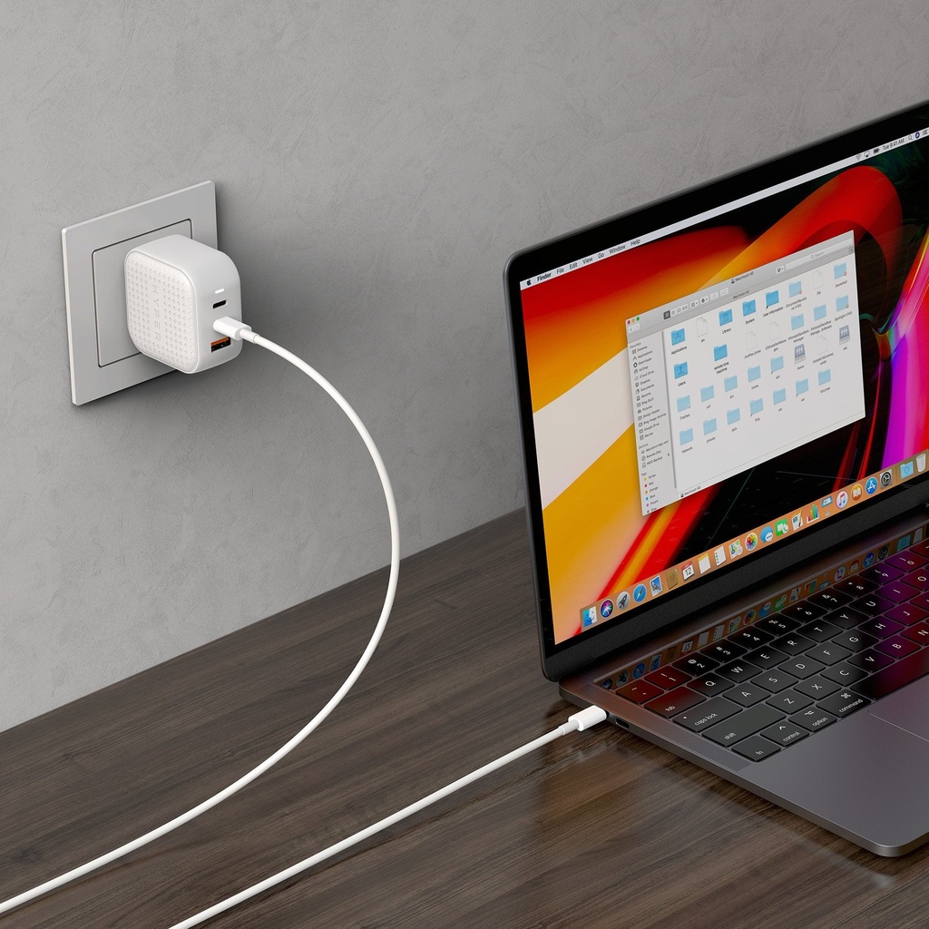 HyperJuice 66W GaN USB-C Charger - White