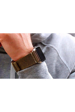 Meridio Heritage - Khaki Leather Strap 45mm