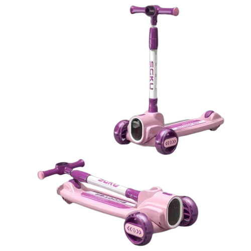 Scooter With Light - Pink