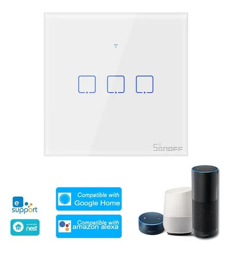 SONOFF Wi - Fi Smart Wall Switch 3 Gang