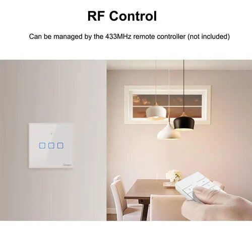 SONOFF Wi - Fi Smart Wall Switch 3 Gang
