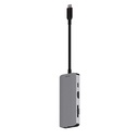 UNISYNK USB-C To 8-Port Hub 100W - Gray