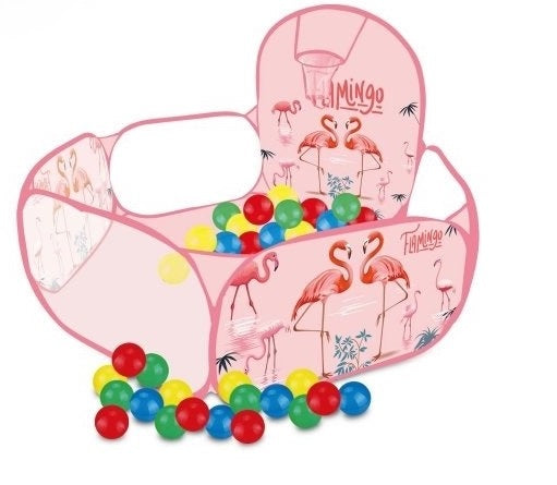 Wemzy - Cast Basketball Pool With 100 Balls, Pink