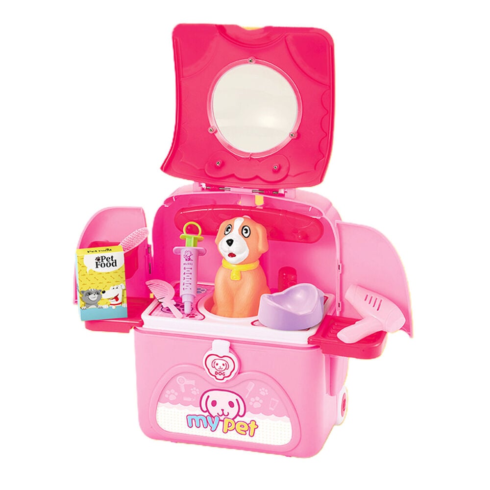 Wemzy - Multi Functional Backpack Pet Suitcase, Pink