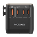 Momax 1-World 120W GaN 4 ports + AC Travel Adapter  - Titanium