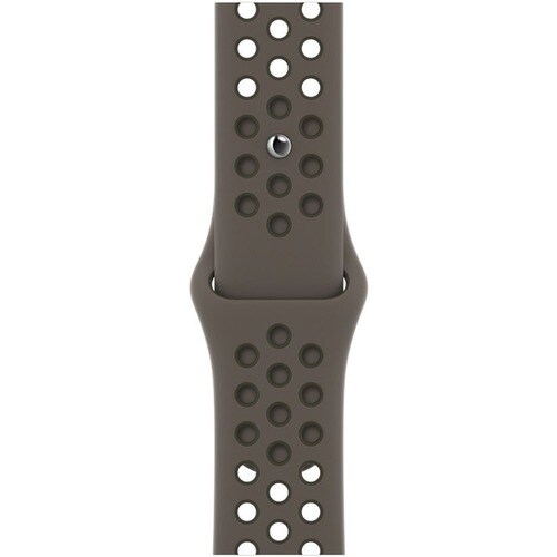 Apple Watch 41mm Midnight Olive Gray/Cargo Khaki Nike Sport Band - Regular