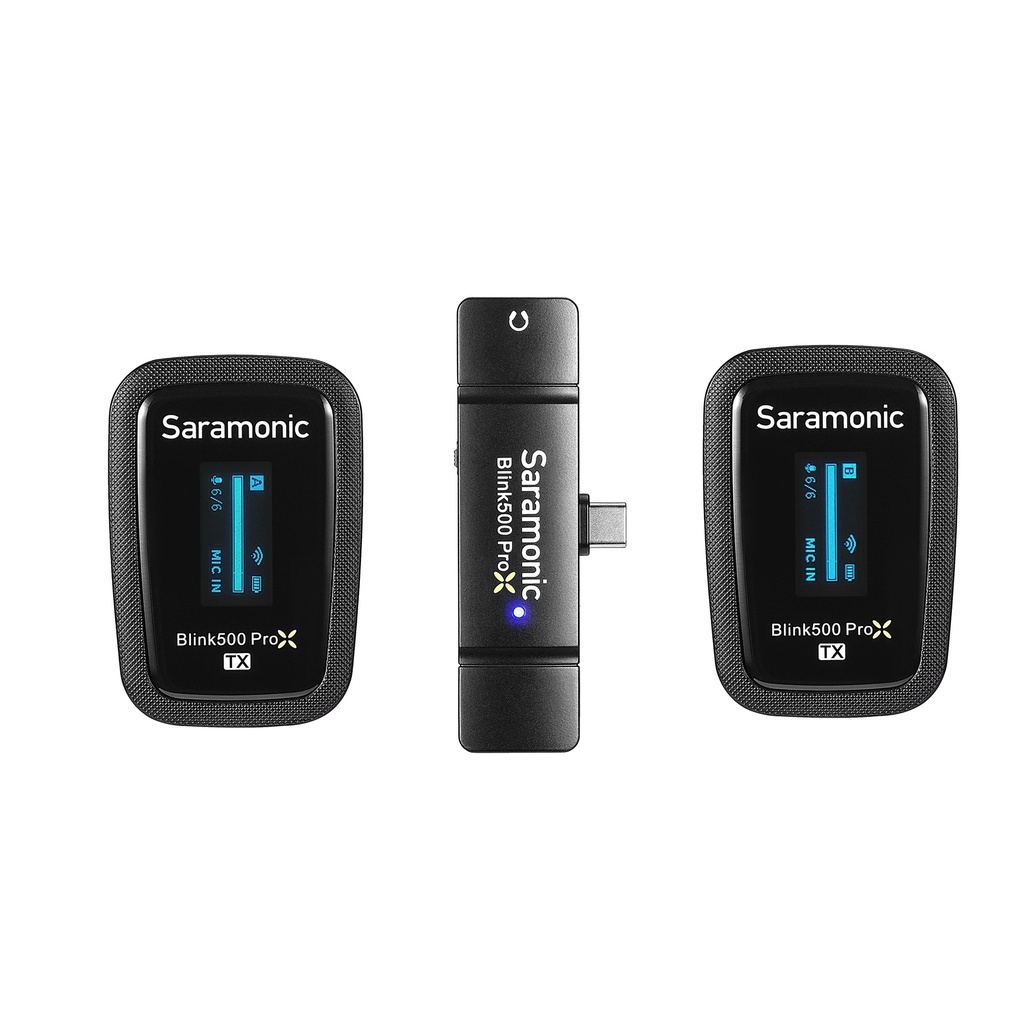 Saramonic Type-C 2.4G Dual Channel Wireless Microphone with Charging Case Blink500 ProX B6