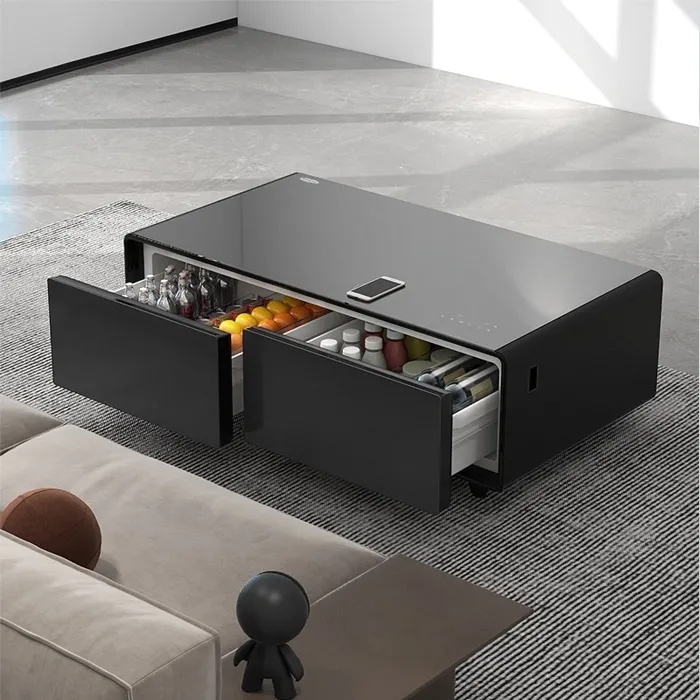 Gamvity Newest Luxury Pro Version Smart Coffee Table 135L Refrigerator (Tb135) - Wooden