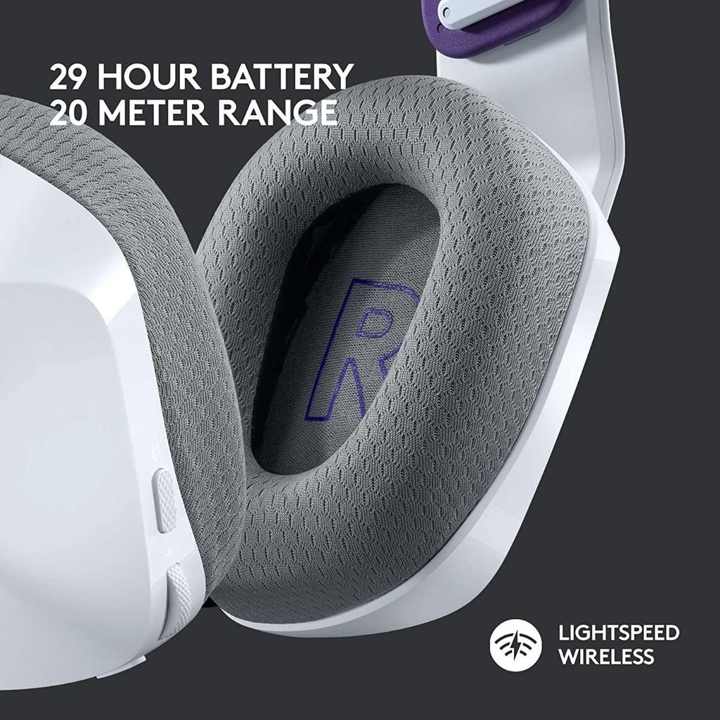 Logitech G733 Lightspeed Wireless RGB Gaming Headset - White
