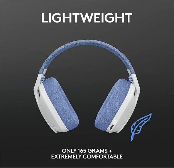 Logitech G435 Lightspeed Wireless Gaming Headset - White