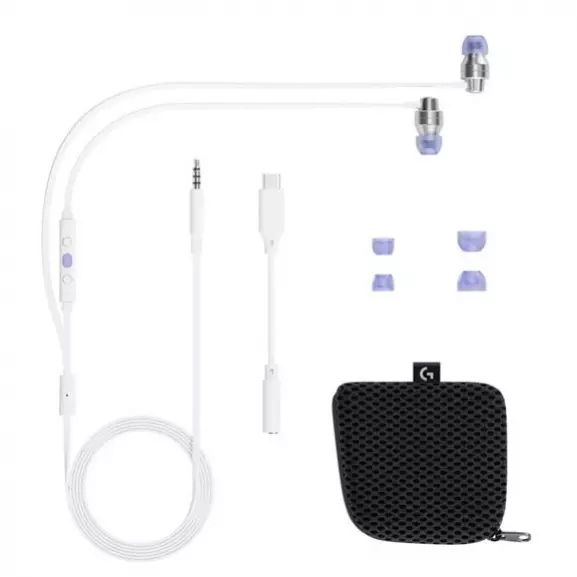 Logitech G333 Gaming Earphones - White