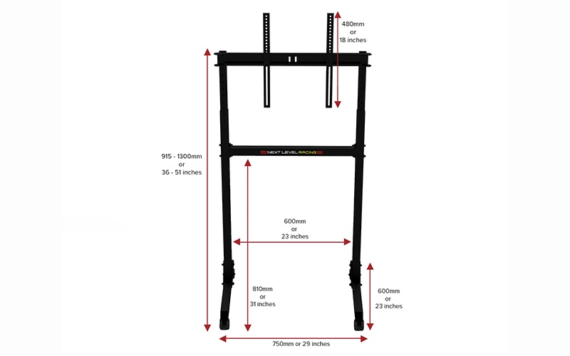 Next Level Free Standing Single Monitor Stand
