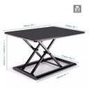 Gamvity Height Adjustable Foldable Standing Desk (30x20) Inch Id-30 - Black