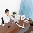 Gamvity Multi-Functional Laptop And Tablet Dual Arm Mount Holder Stand Oa-9x - Silver