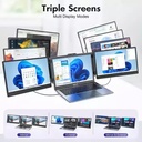 Gamvity Triple Screen Laptop Screen Extender