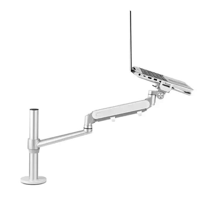 Gamvity Adjustable Height Aluminum Gas Spring Monitor Arm For Laptop And Monitor Ol-1s Pro - Silver