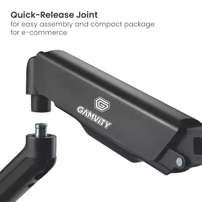 Gamvity Gaming Computer RGB Single Monitor Arm