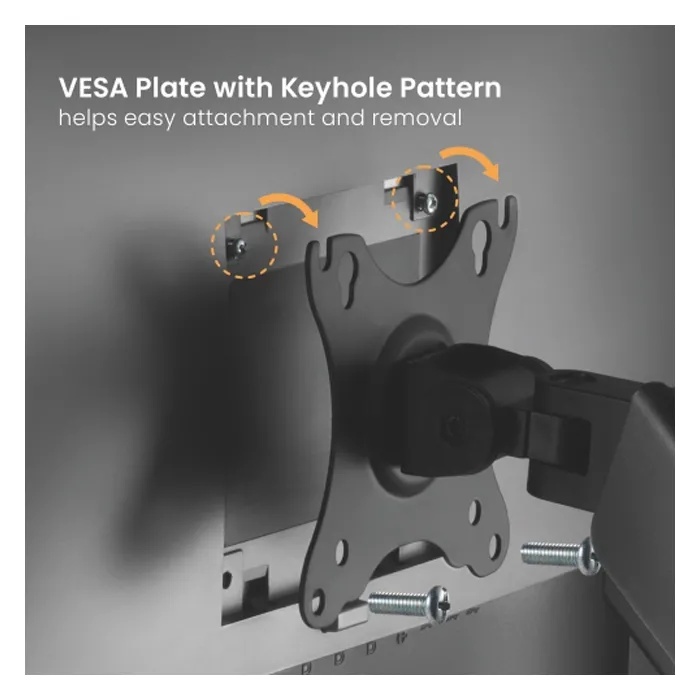 Gamvity Gaming Computer RGB Single Monitor Arm