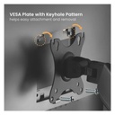 Gamvity Gaming Computer RGB Single Monitor Arm