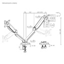 Gamvity Gaming Computer RGB Single Monitor Arm