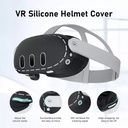 Silicone Protective Face Case For Meta Quest 3 - Black