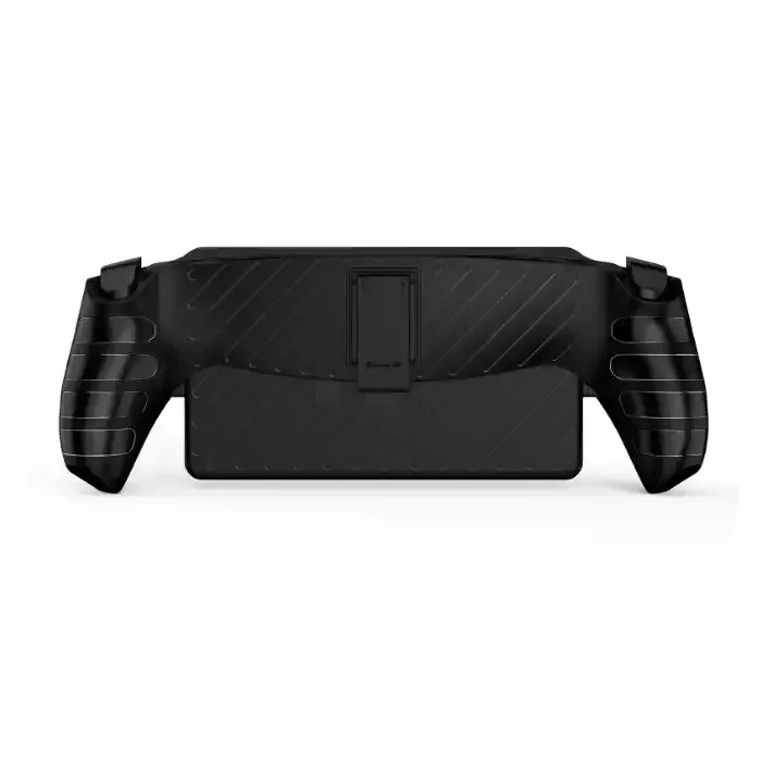 Tpu Stripe Case With Stand For Playstation Portal - Black