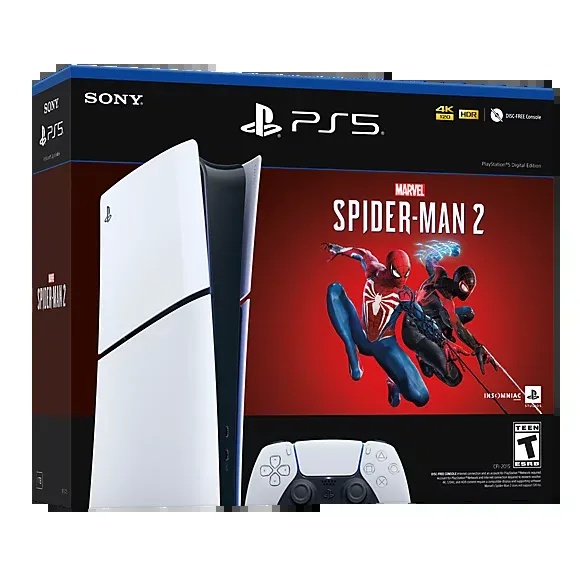 PLAYSTATION 5 DIGITAL CONSOLE SLIM - MARVEL'S SPIDER-MAN 2 - R1 ( spider man code not included )