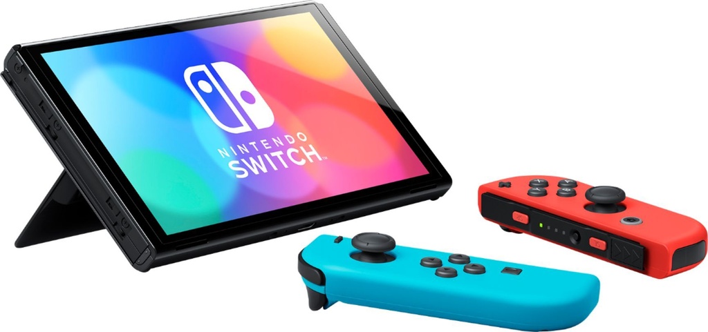 NINTENDO (OLED MODEL) SWITCH BLUE RED CONSOLE (NEW 2021)