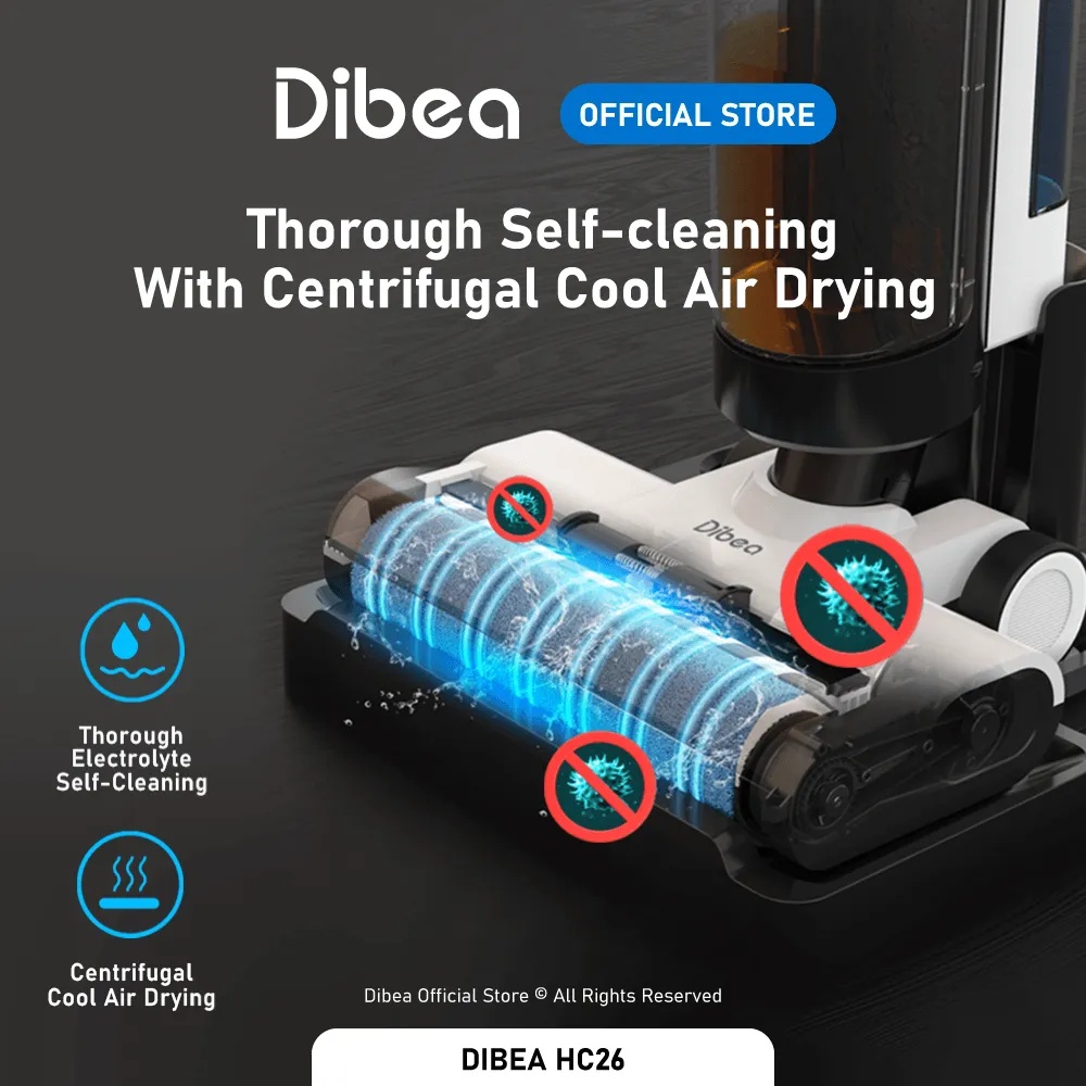 Dibea HC26 5-IN-1 Cordless Smart Wet Dry Floor Washer & Vacuum Cleaner